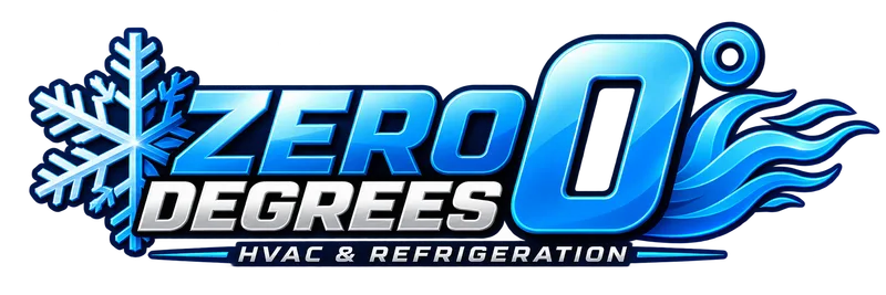 Zero Degrees HVAC & Refrigeration Logo